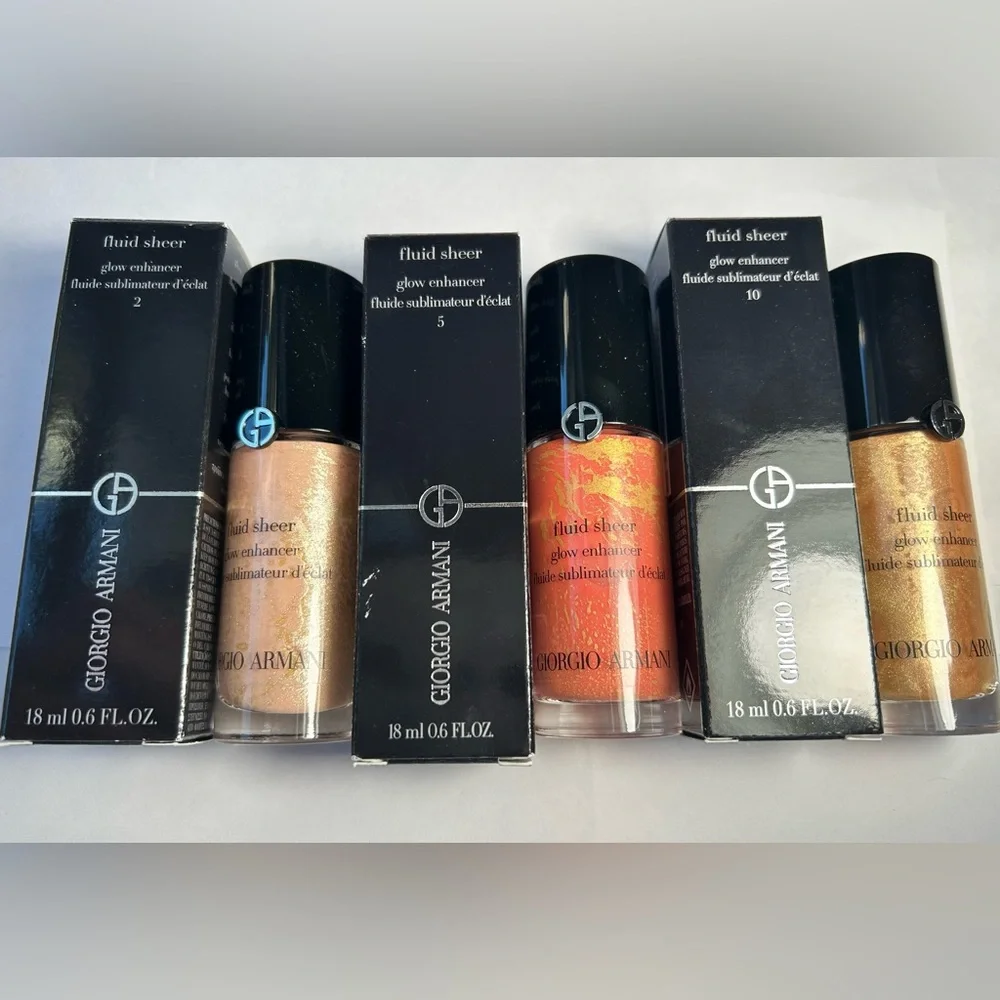 NWT🌷Armani Fluid Sheer Glow Enhancer Highlighter in “#10 Golden Bronze”